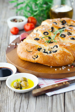 Italian focaccia bread