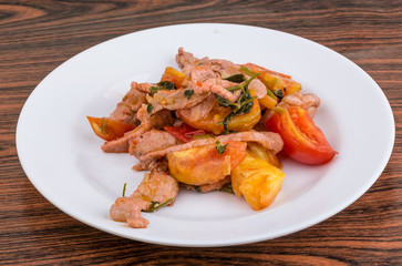 Pork and pineapple salad
