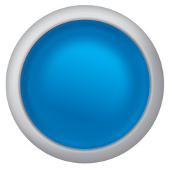 Blue shiny button vector design for website.