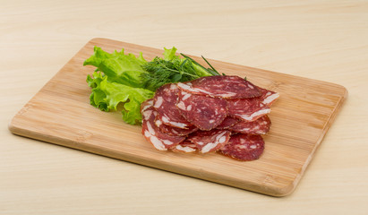 Sliced salami