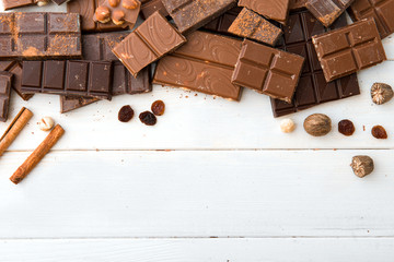 variety of chocolate