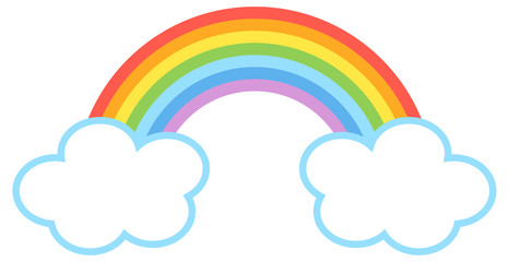 シンプル可愛い虹