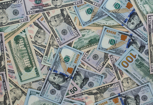 Dollar Money Banknotes Texture Background