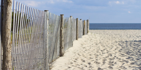 Beach Fence on the Sand