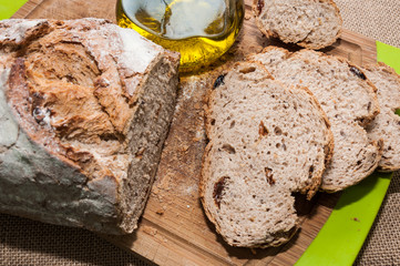 Pan de centeno y pasas