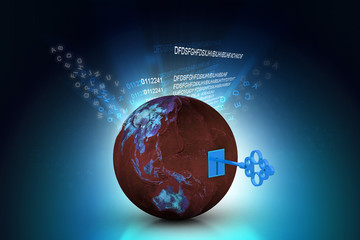 Fototapeta premium Key of the world