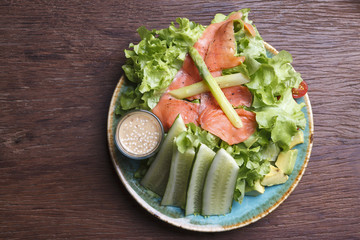 Smoke Salmon salad