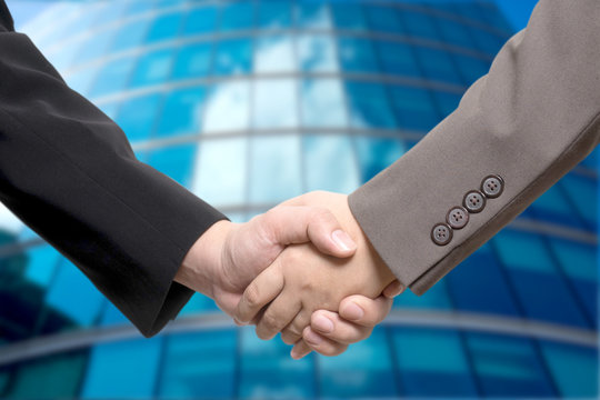 Business deal, handshake