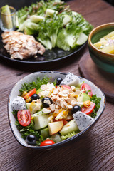 fruit salad in the bowl