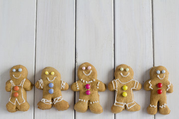 Row of Gingerbread Men