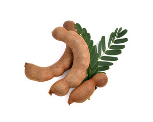 Tamarind isolated on white background