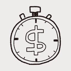 time is money doodle