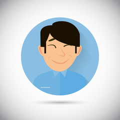 Human Emotions happy flat icon