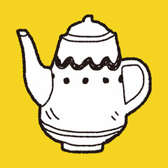 Teapot doodle drawing
