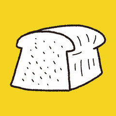 toast doodle drawing