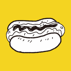 hot dog doodle