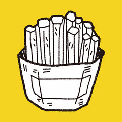 French fries doodle