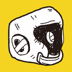 helmet doodle