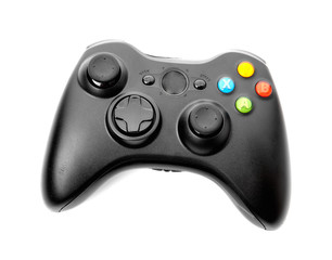 video game controller isolated on white background