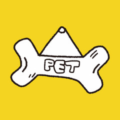 doodle dog bone banner