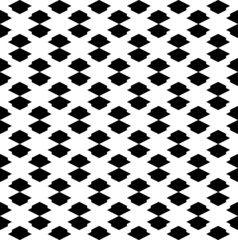 Black and white geometric seamless pattern, abstract background.