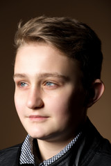 portrait of handsome appealing young man