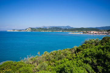 Fototapeta na wymiar On Corfu island during the summer, Greece