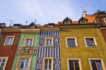 Tenement houses in Poznan, Poland