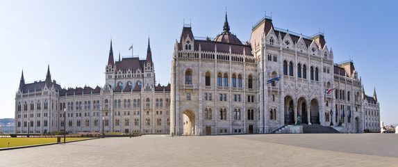 Fototapeta na wymiar Building of Parliament in Budapest, Hungary