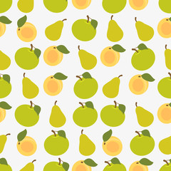 Seamless colorful background made of fruits 