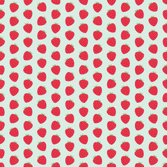 Seamless colorful background made of strawberries 