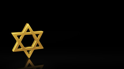 Mogen Dovid black slide