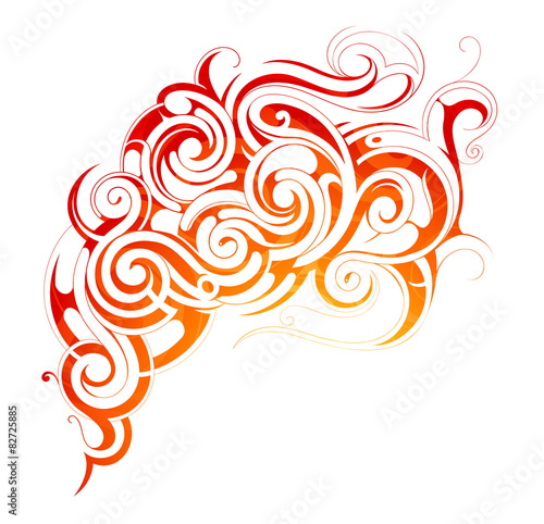 “Fire flames ornament” Imágenes de archivo y vectores libres de