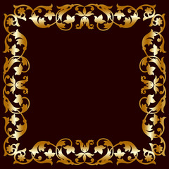 Gold frame
