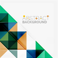 Obraz premium Abstract geometric background. Modern overlapping triangles