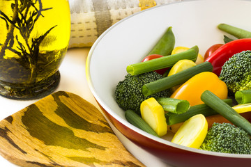 Fresh vegetables.