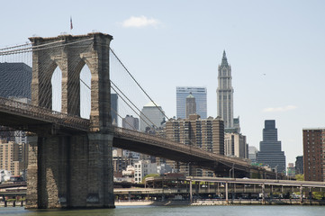 Fototapeta na wymiar NYC, Brooklyn Bridge