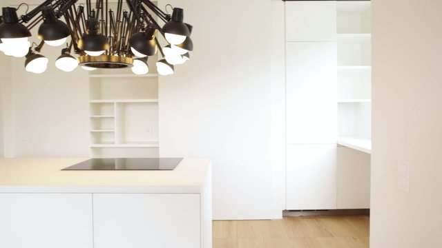 Interior modern house, kitchen