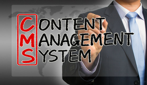 CMS concept: content management system