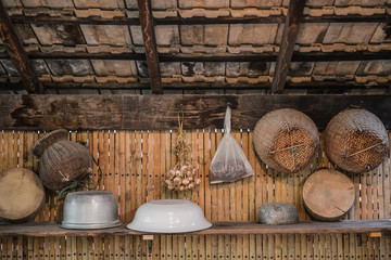 Old style of asian kitchen