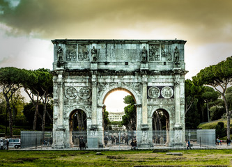 Obraz premium Arch of Constantine in Rome