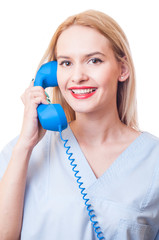 Naklejka premium Call the hospital or clinic