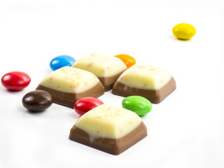 Dragee and chocolate