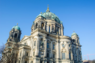 view of the famous berliner dom - berlin cathedral. © dudlajzov