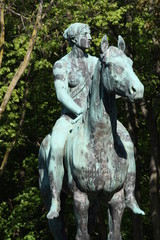 Obraz premium Metall Pferd