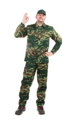 Man in military vest.