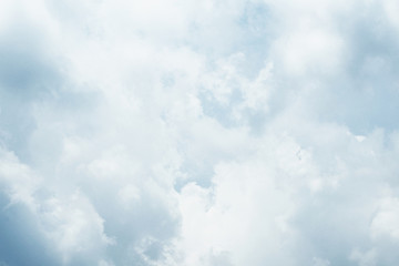 the cloudy on fine blue sky similar to the Painted