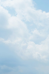 the cloudy on fine blue sky similar to the Painted