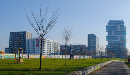 Obraz premium paintings situated on the east side gallery in berlin.