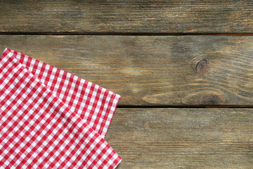 Obraz premium Napkin on wooden table